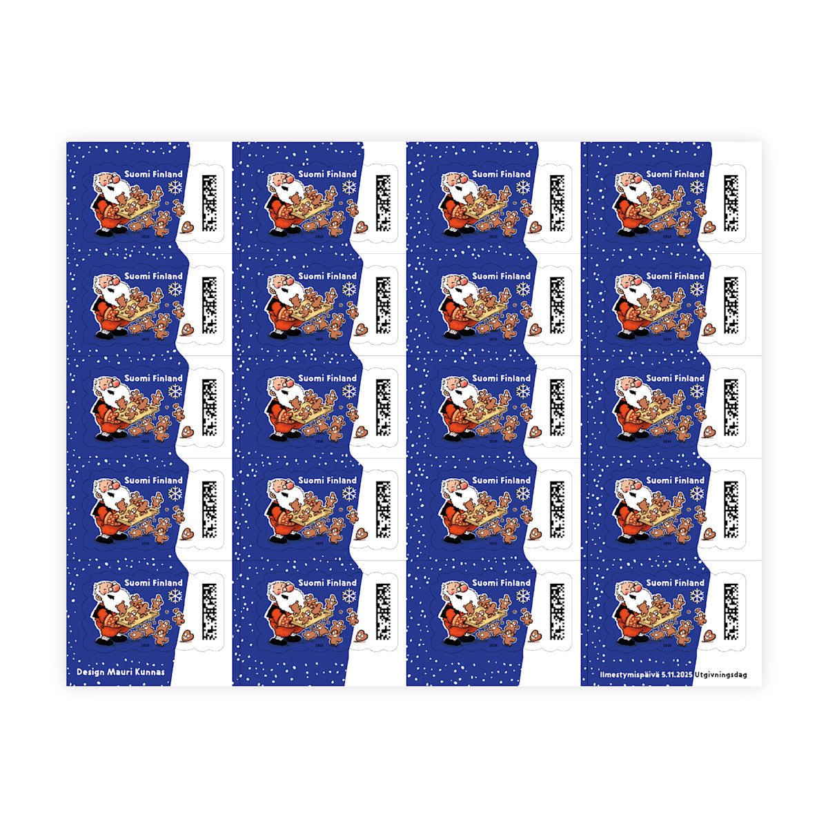 Pipariparaati -joulutervehdyksen ikimerkki, 20 merkin arkki