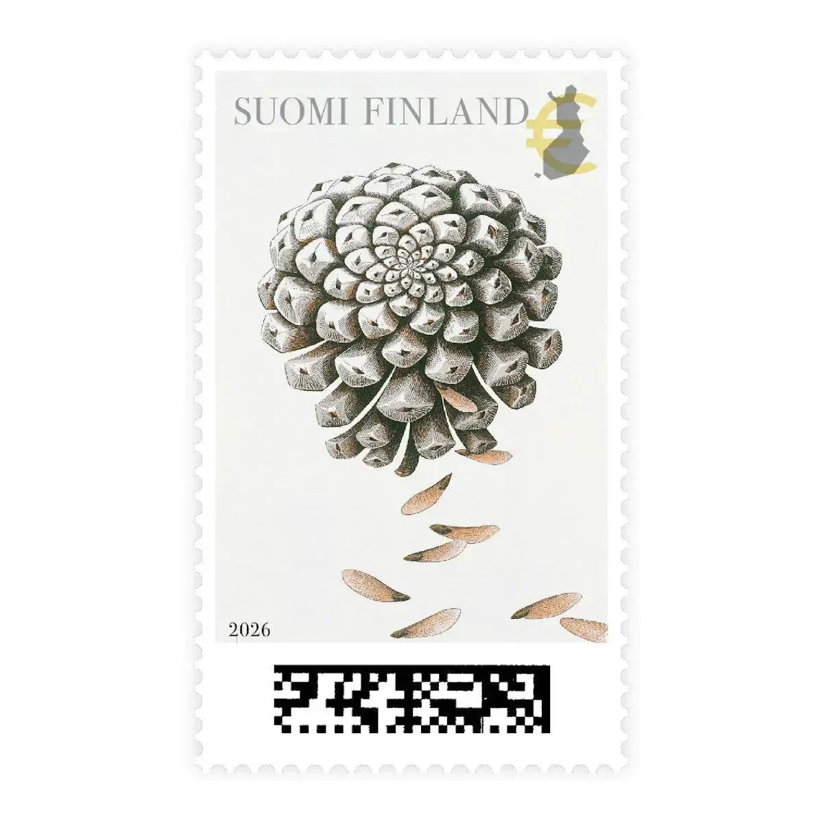 Erik Bruun 100 vuotta -postimerkit (10 merkin arkki)-Postimerkit-Suomen luonnonsuojeluliiton Luontokauppa
