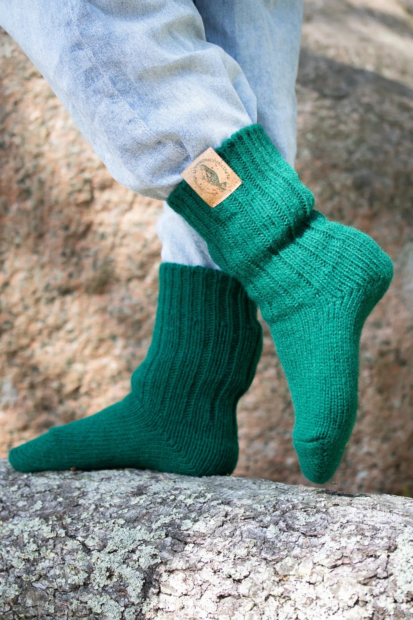 Norppa -villasukat (metsänvihreä)