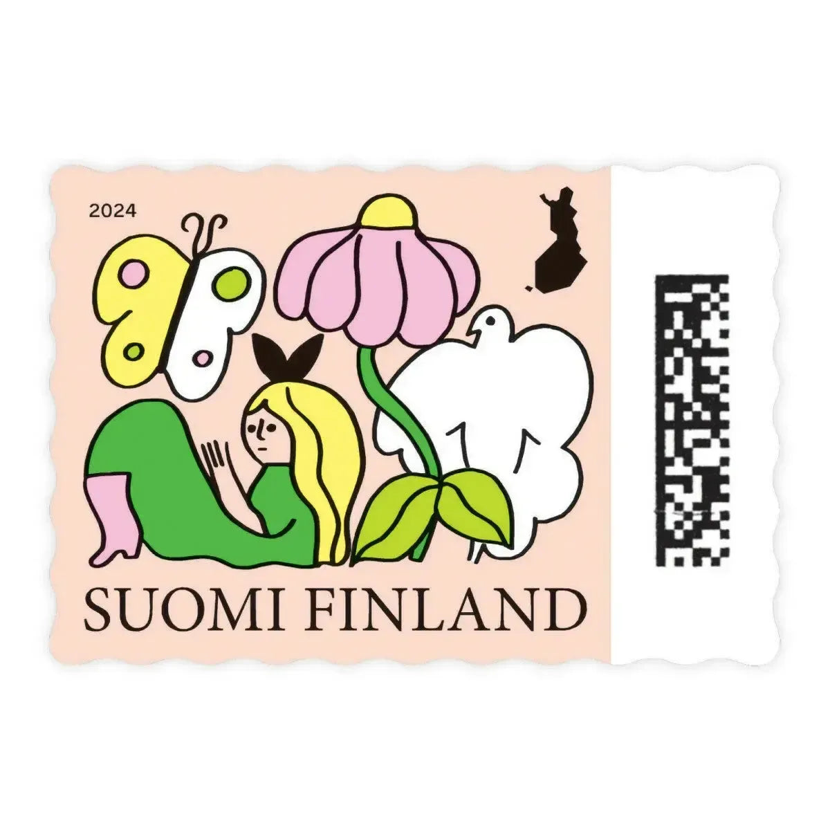 Kevätunelmia -postimerkki-Postimerkit-Suomen luonnonsuojeluliiton Luontokauppa