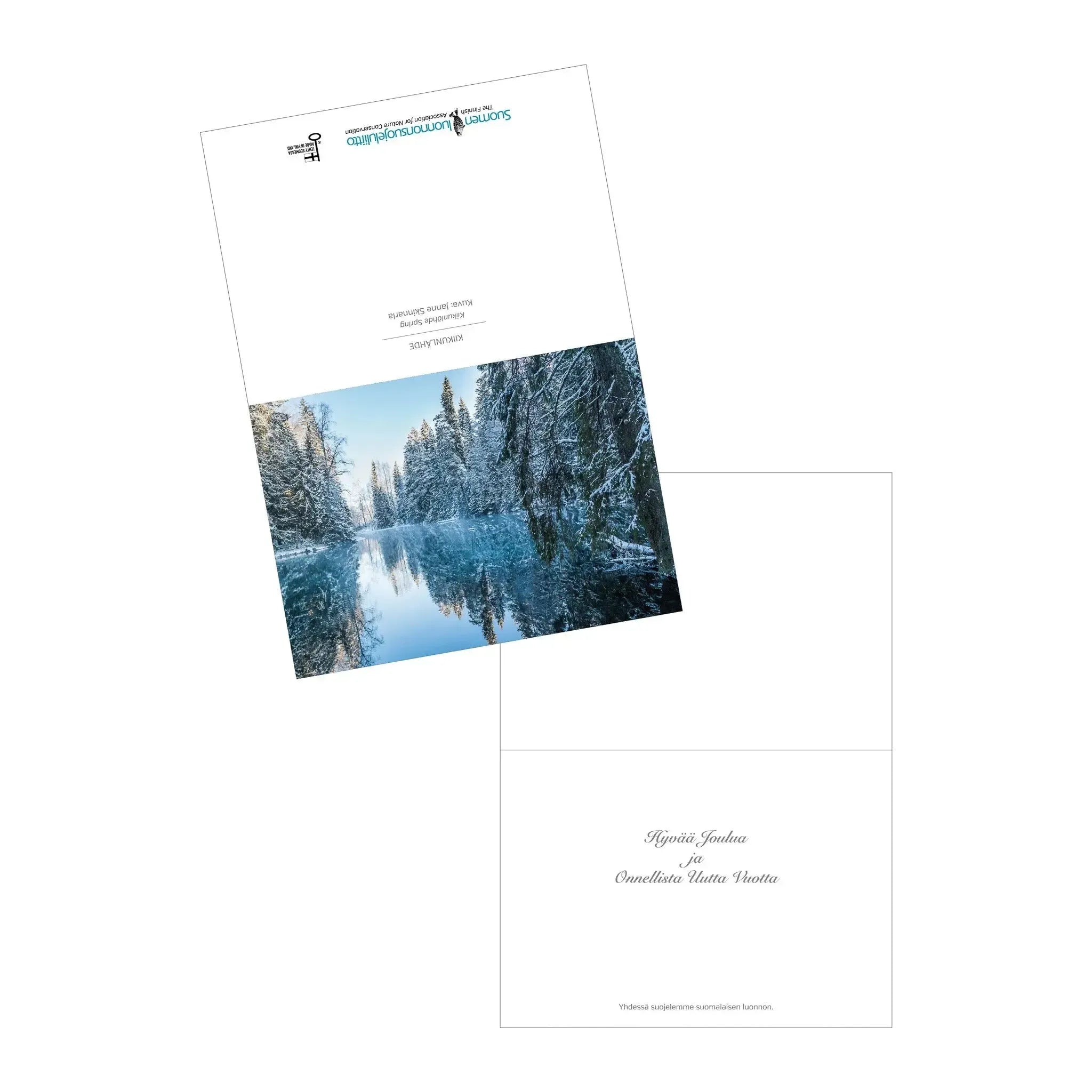 Kiikunlähde -joulukortti-Joulukortit-Suomen luonnonsuojeluliiton Luontokauppa