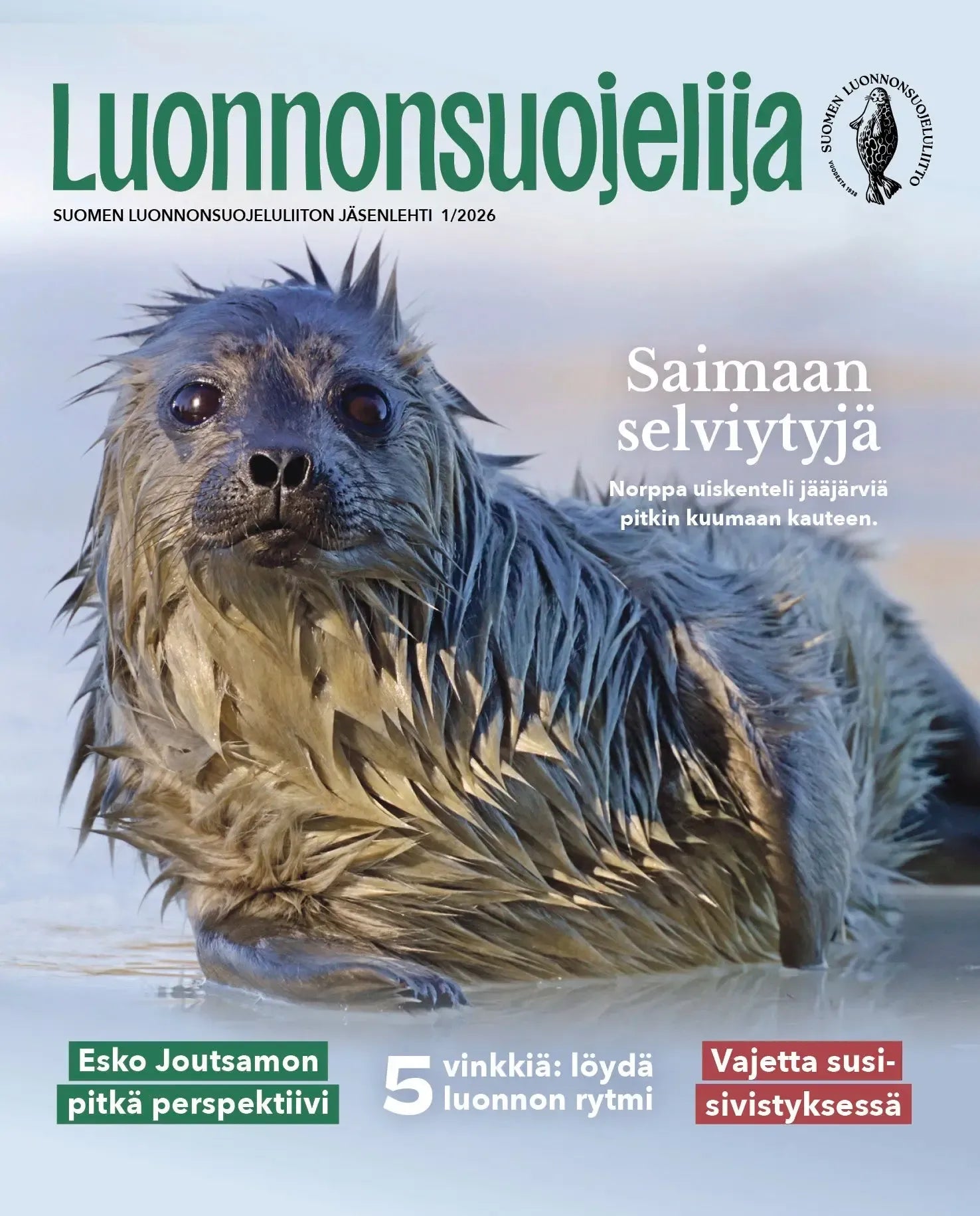 Luonnonsuojelija 1/2026-Luonnonsuojelija -lehti-Suomen luonnonsuojeluliiton Luontokauppa
