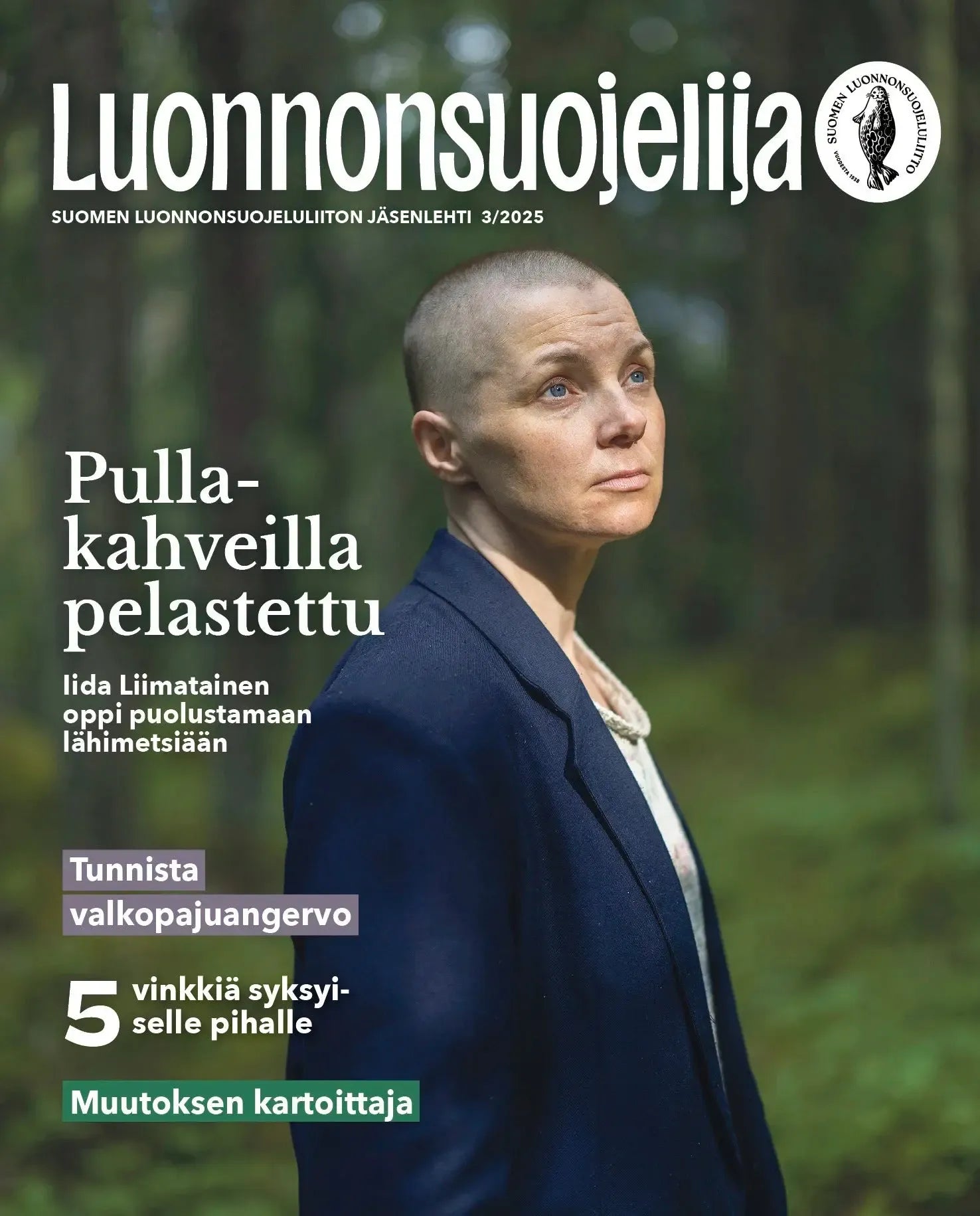 Luonnonsuojelija 3/2025-Luonnonsuojelija -lehti-Suomen luonnonsuojeluliiton Luontokauppa