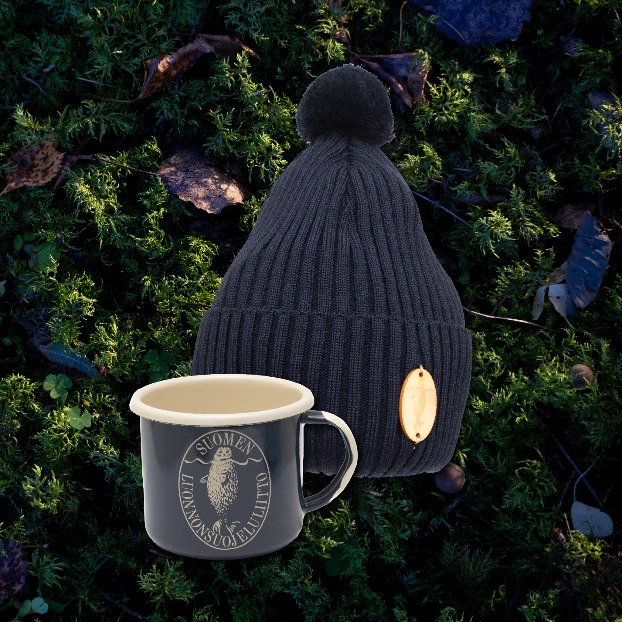 Lahjapaketti: Retrologo-merinopipo ja -emalimuki