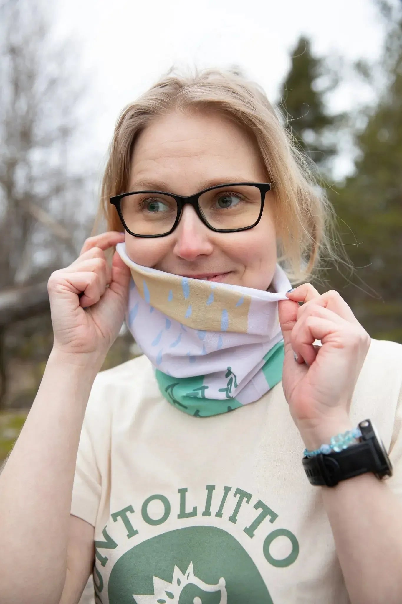 Luontoliitto -retkihuivi-Päähineet ja huivit-Suomen luonnonsuojeluliiton Luontokauppa