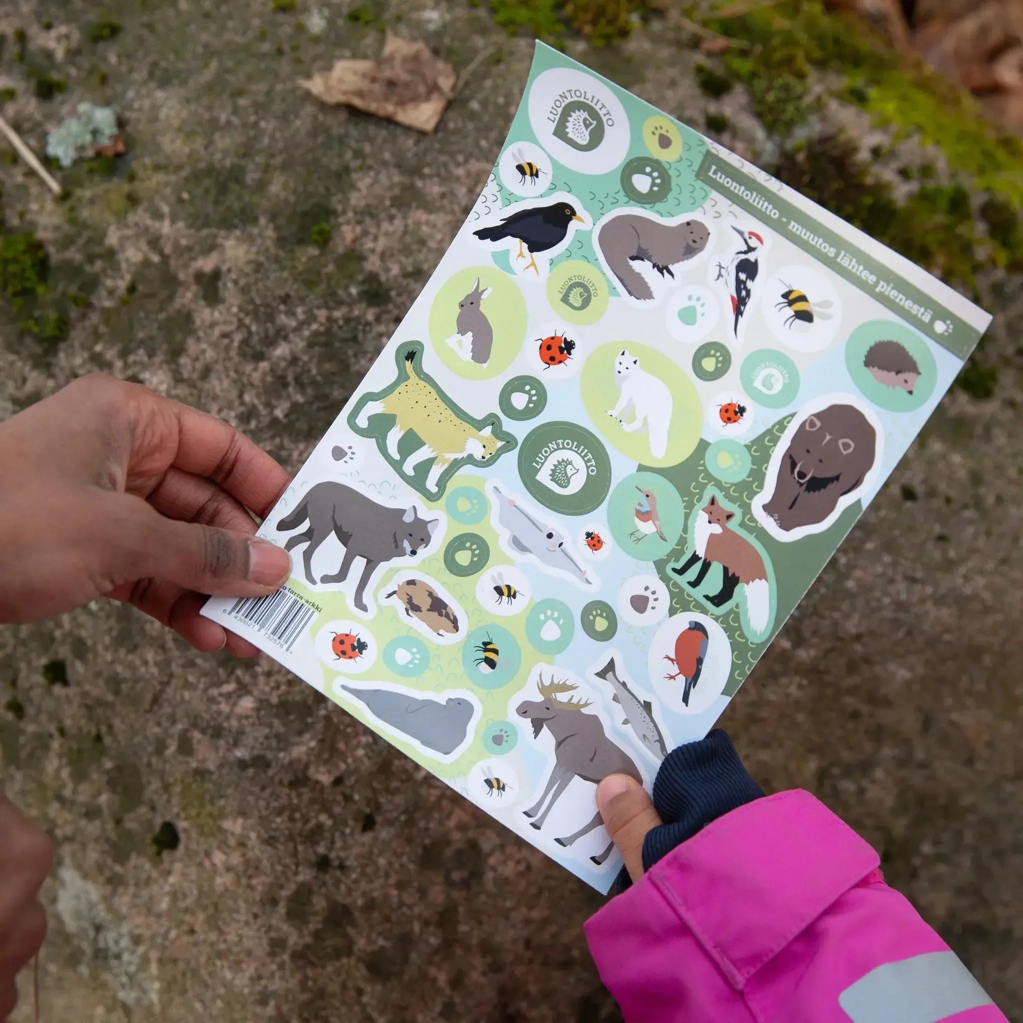 Luontoliitto tarra-arkki-Paperitarrat-Suomen luonnonsuojeluliiton Luontokauppa