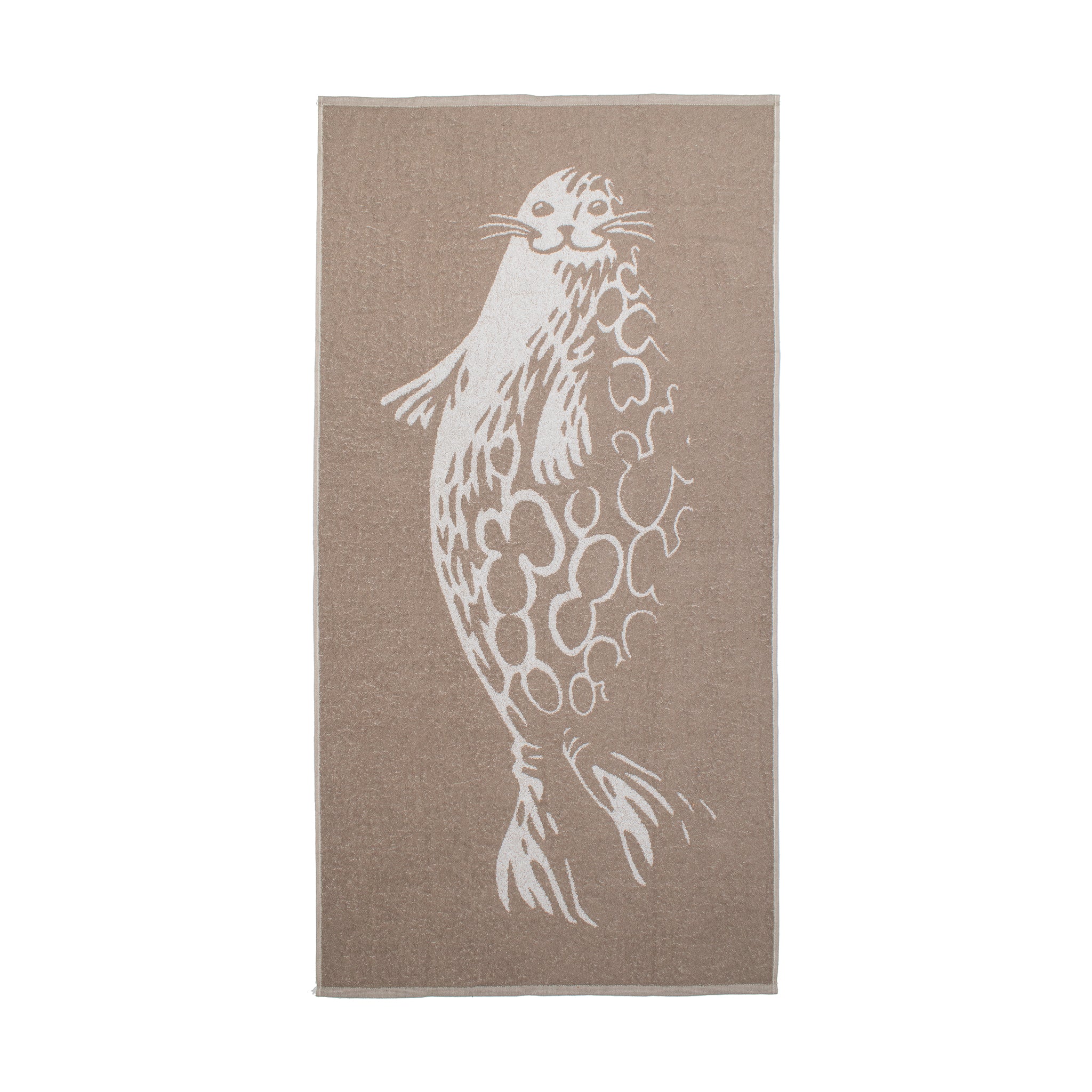 Norppa -kylpypyyhe (pellavanruskea)