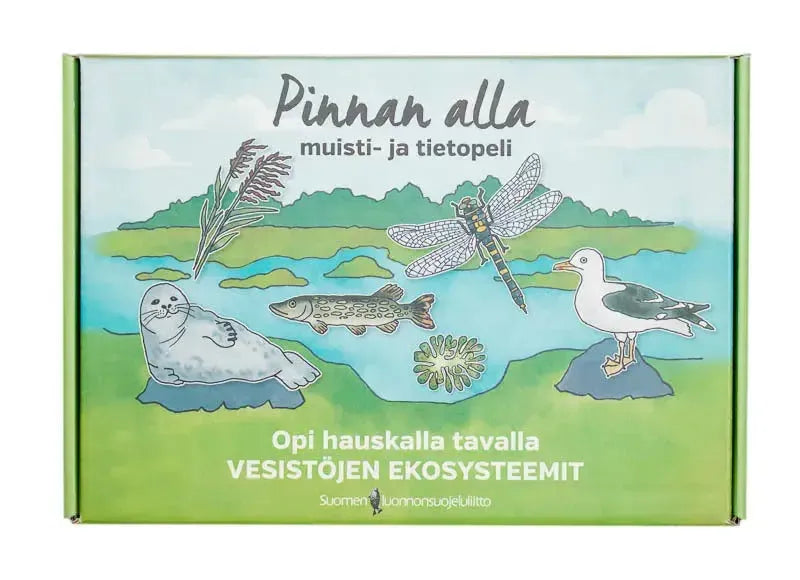 Pinnan alla -muisti- ja tietopeli-Muisti- ja tietopelit-Suomen luonnonsuojeluliiton Luontokauppa