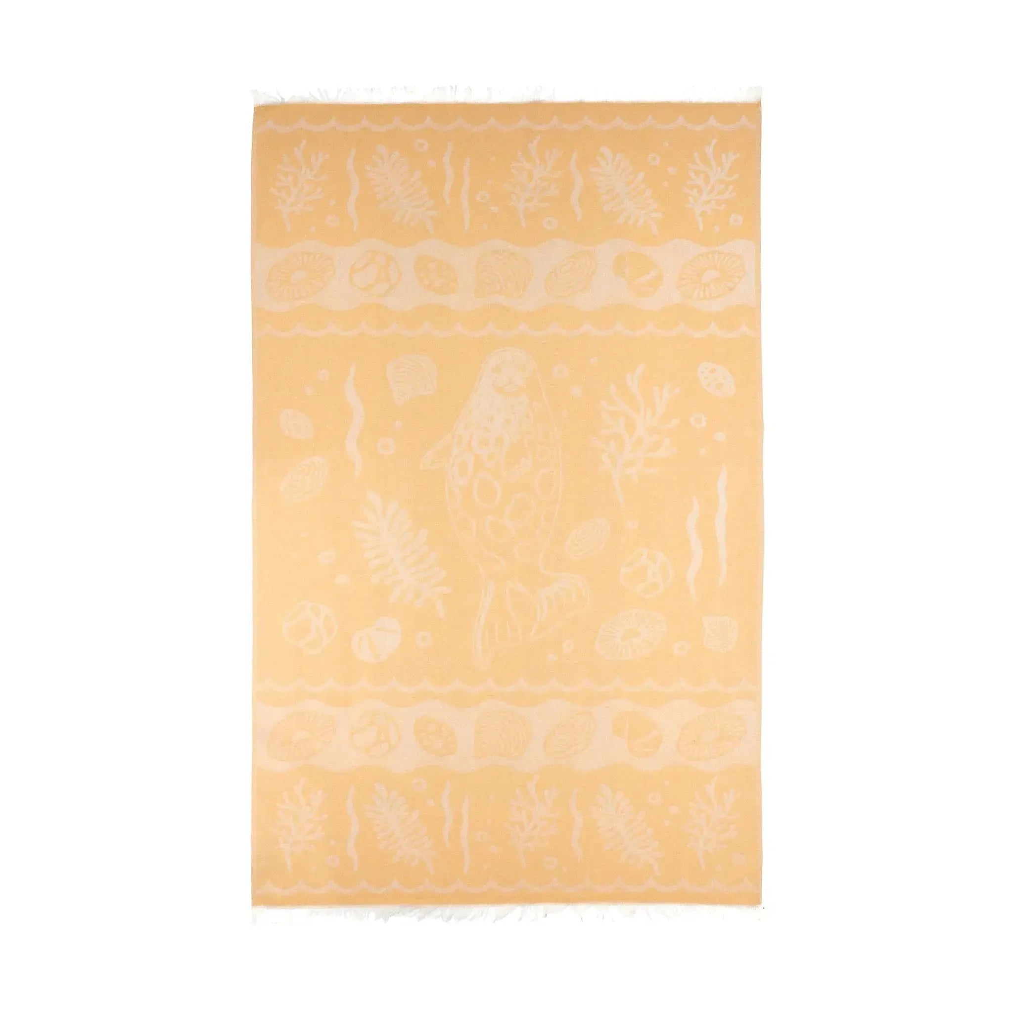 Pinnan alla -pyyhe (auringonkeltainen)-Kylpy- ja käsipyyhkeet-Suomen luonnonsuojeluliiton Luontokauppa