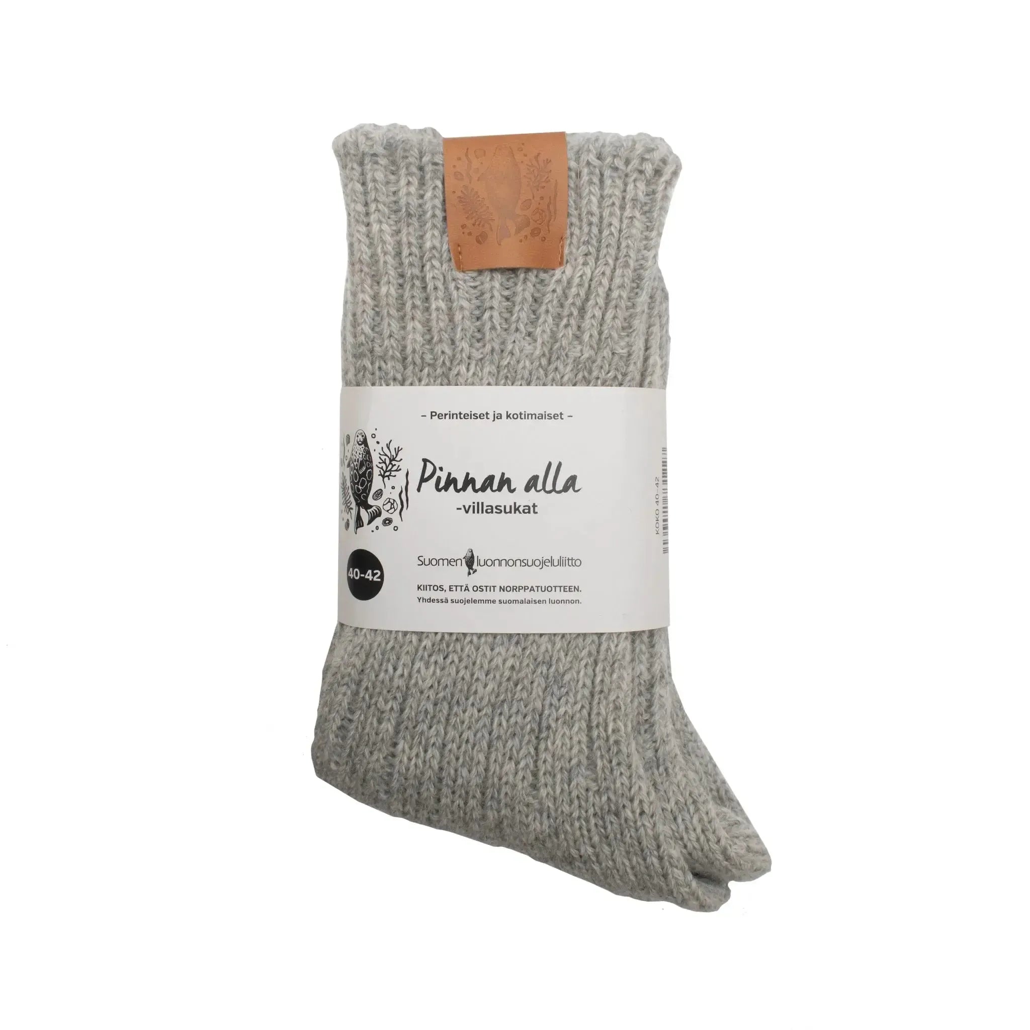 Pinnan alla -villasukat-Villasukat-Suomen luonnonsuojeluliiton Luontokauppa