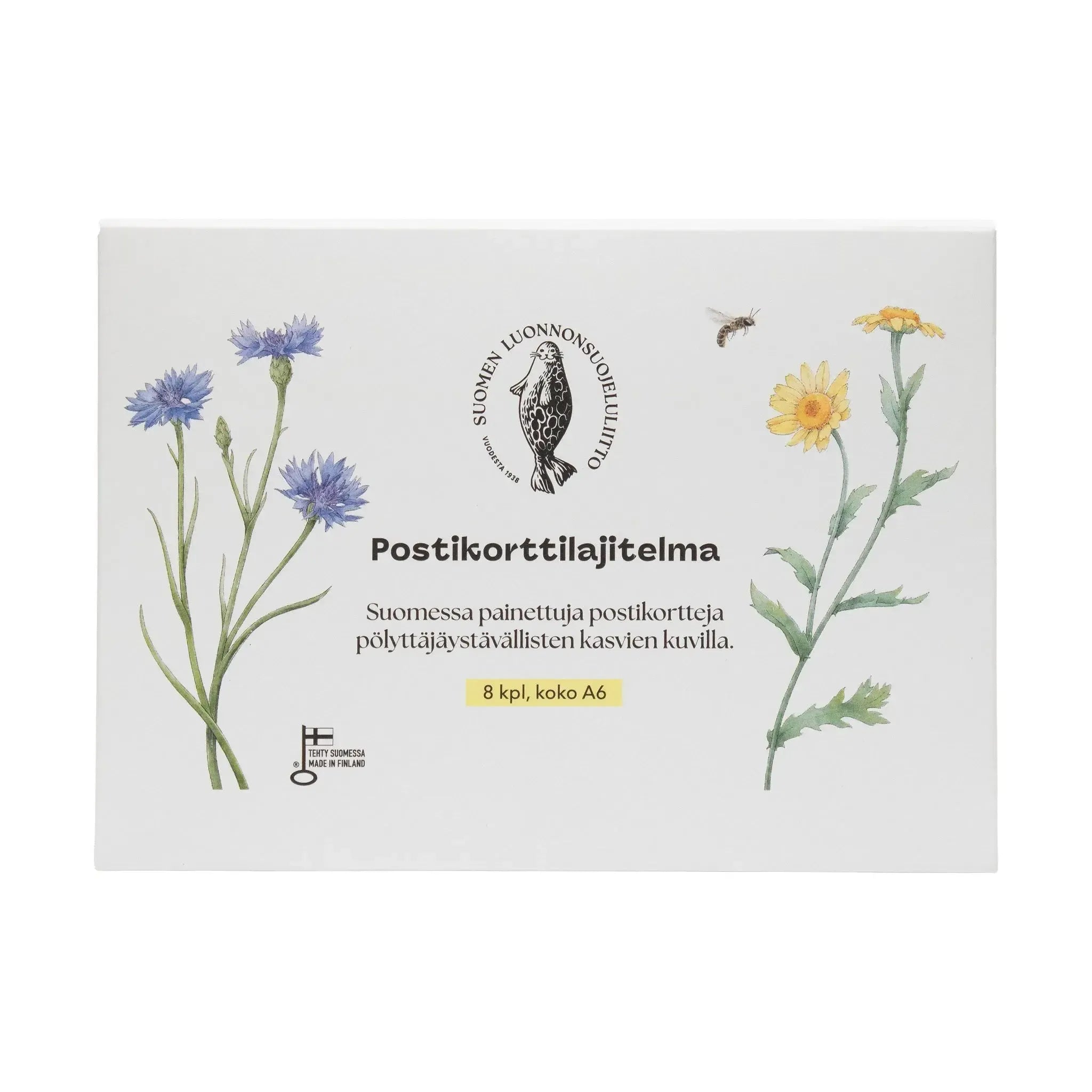 Postikorttilajitelma (pölyttäjäystävälliset kasvit)-Postikorttilajitelmat-Suomen luonnonsuojeluliiton Luontokauppa