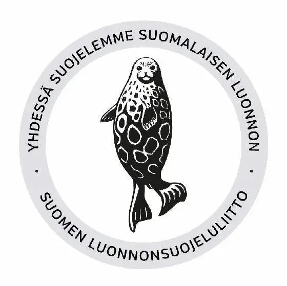 Pyöreä -norppatarra-Paperitarrat-Suomen luonnonsuojeluliiton Luontokauppa