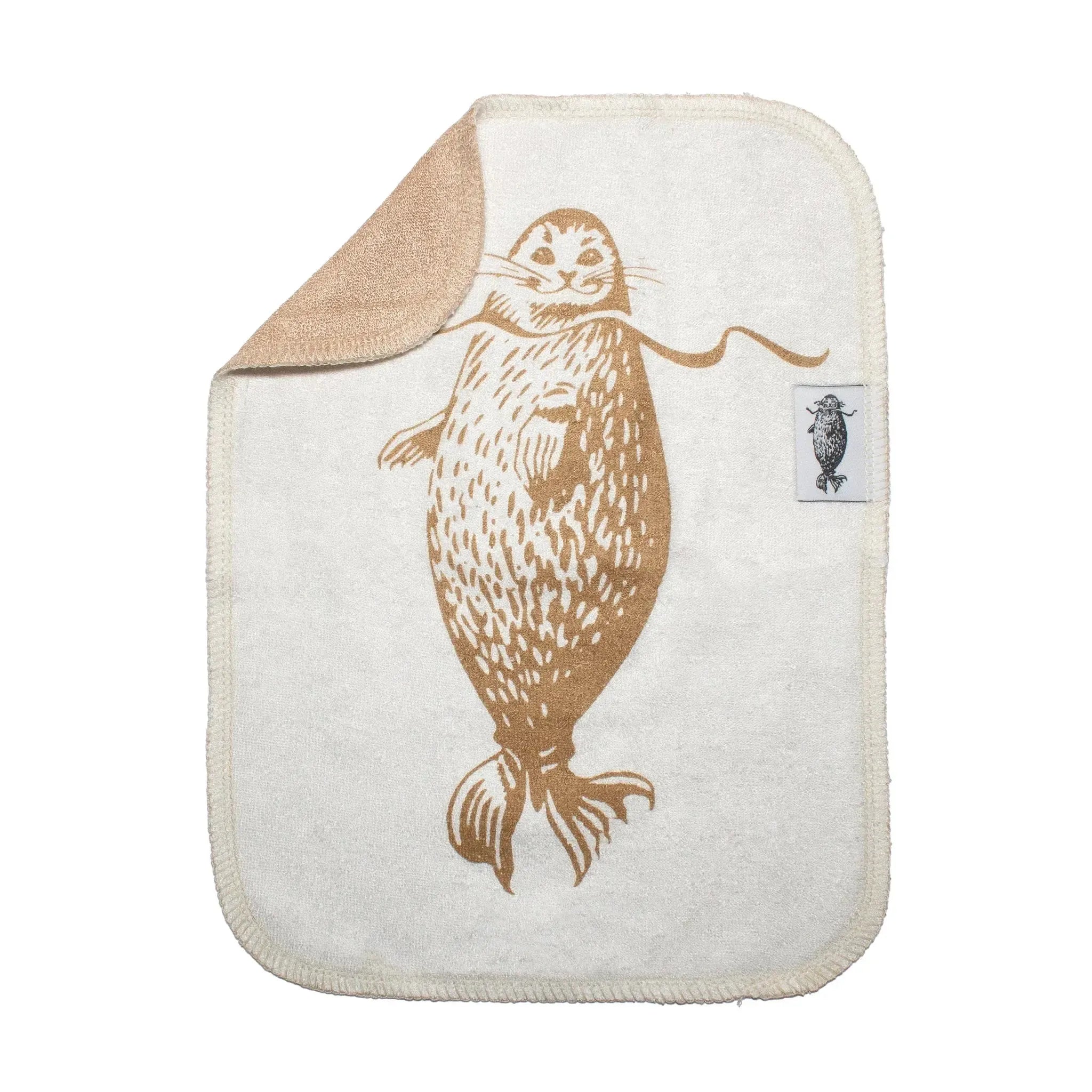 Retrologo -kestotiskirätti (hiekka)-Tiskirätit ja keittiöpyyhkeet-Suomen luonnonsuojeluliiton Luontokauppa