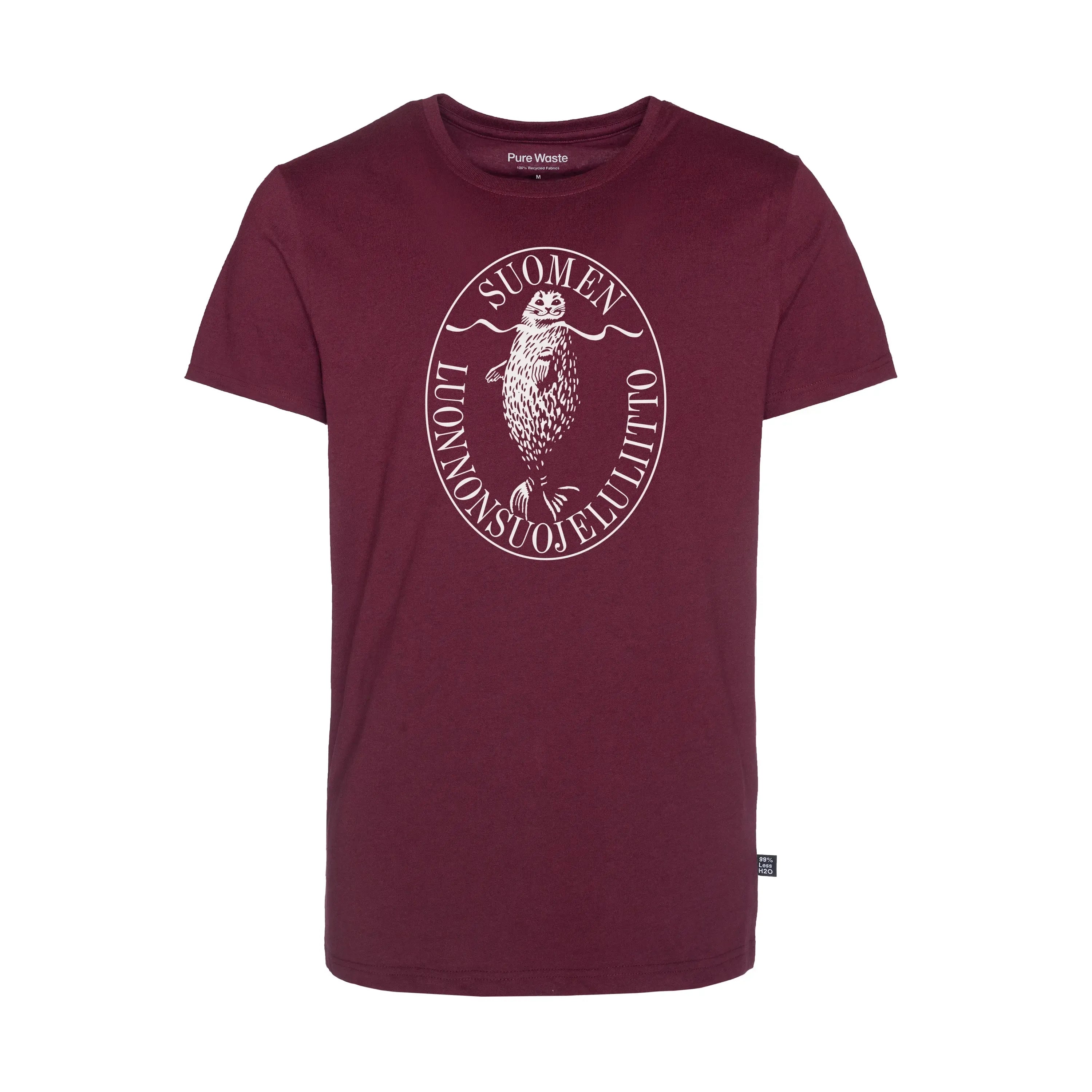 Retrologo t-paita (karpalo)-T-paidat-Suomen luonnonsuojeluliiton Luontokauppa