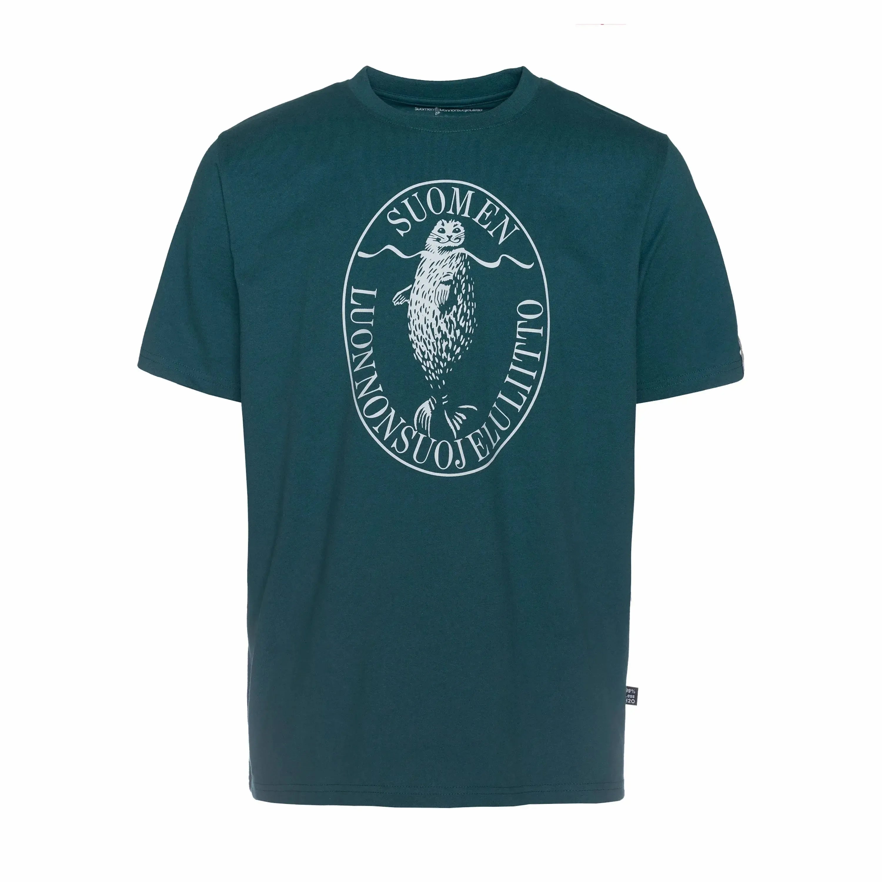 Retrologo t-paita (loose fit, lammenvihreä)-T-paidat-Suomen luonnonsuojeluliiton Luontokauppa