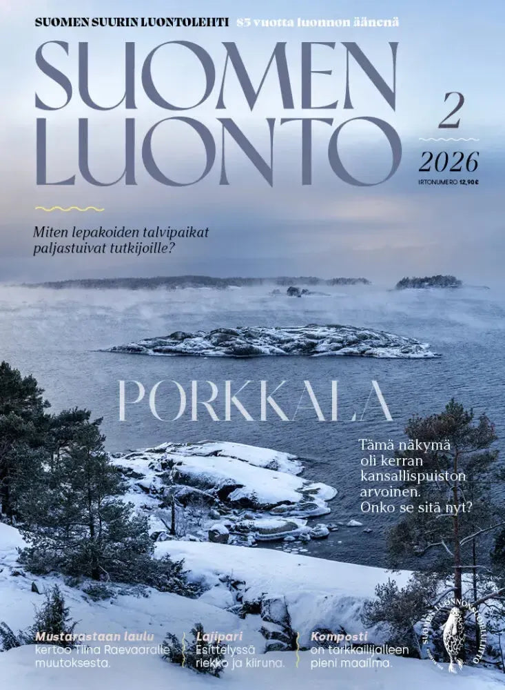 Suomen Luonto 2/2026-Suomen Luonto -lehti-Suomen luonnonsuojeluliiton Luontokauppa