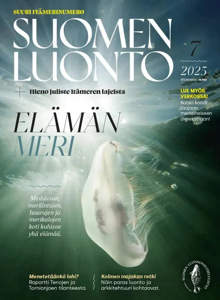Suomen Luonto 7/2025-Suomen Luonto -lehti-Suomen luonnonsuojeluliiton Luontokauppa