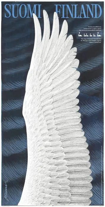 Joutsenen siipi -postikortti