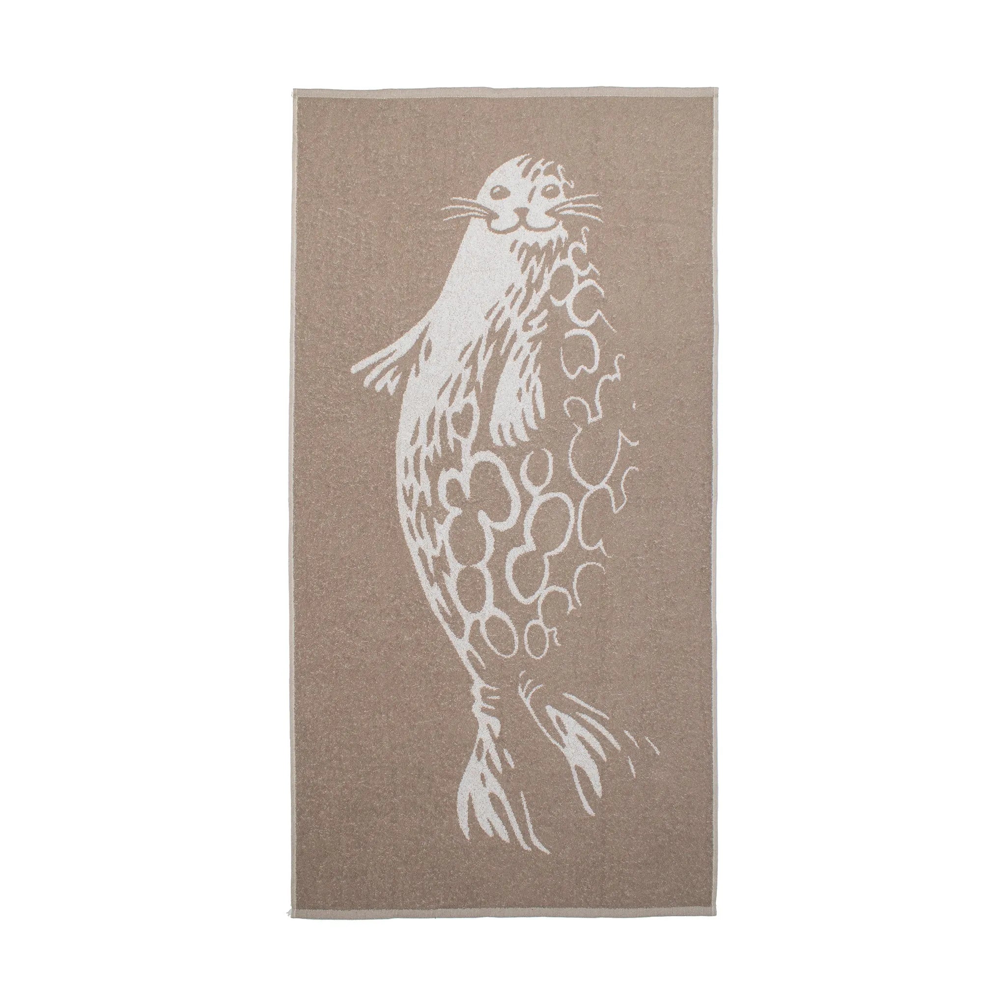 Norppa -kylpypyyhe (pellavanruskea)