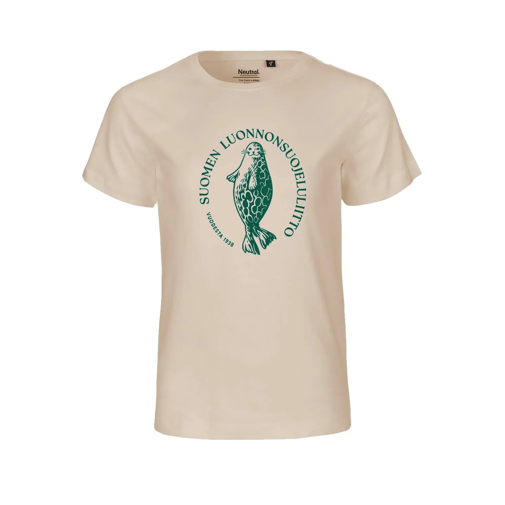 Lasten Norppa t-paita (pellavanruskea)