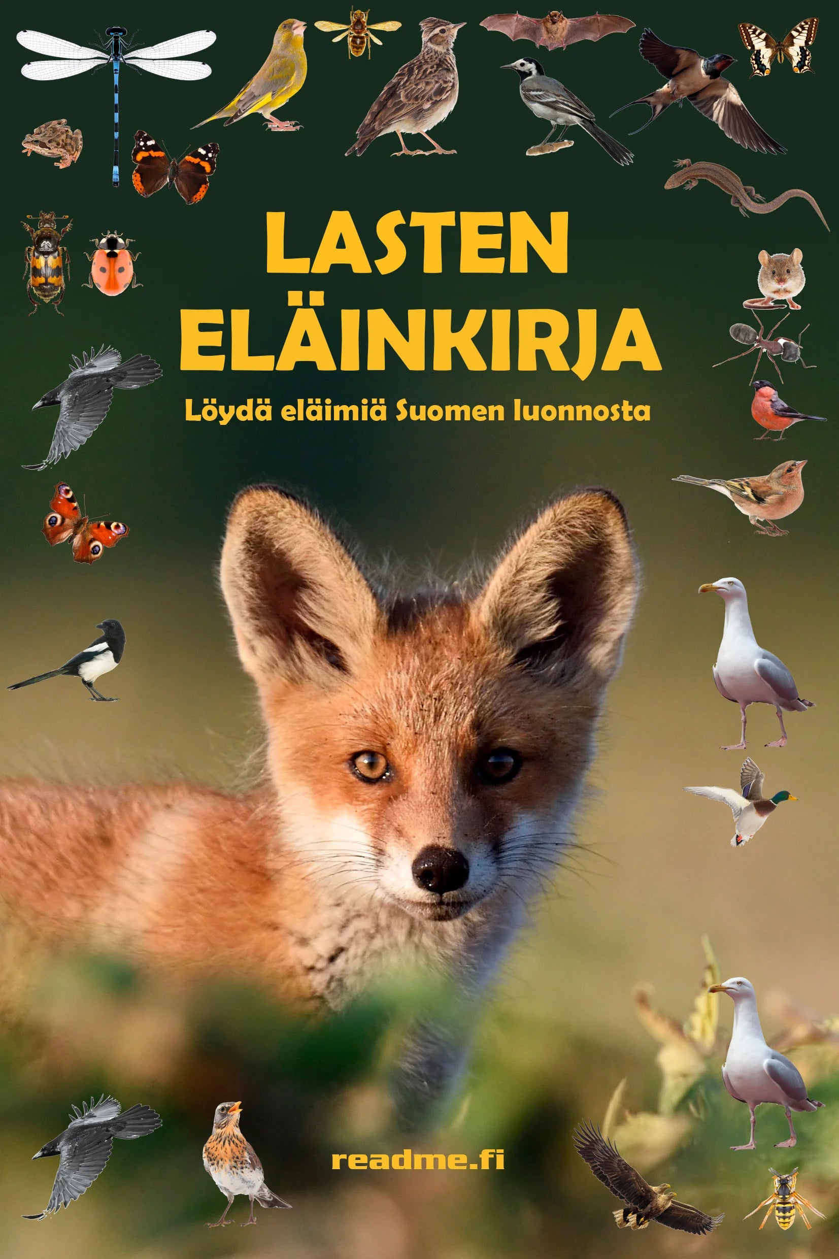 Lasten eläinkirja - Löydä eläimiä Suomen luonnosta-Lasten ja nuorten kirjat-Suomen luonnonsuojeluliiton Luontokauppa