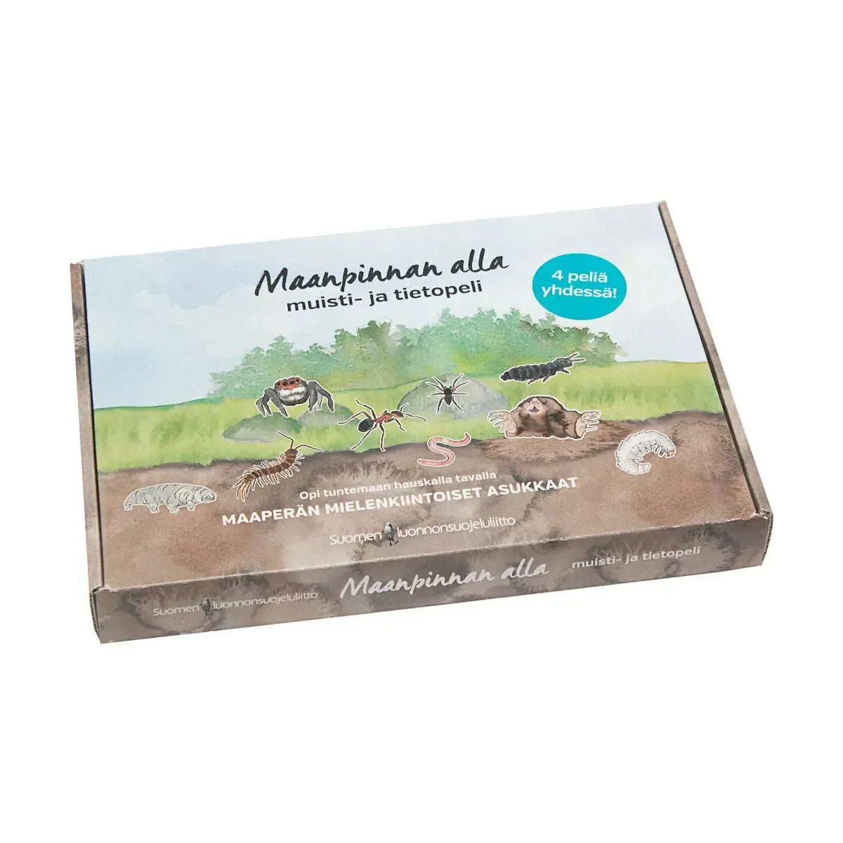 Maanpinnan alla -muisti- ja tietopeli-Muisti- ja tietopelit-Suomen luonnonsuojeluliiton Luontokauppa