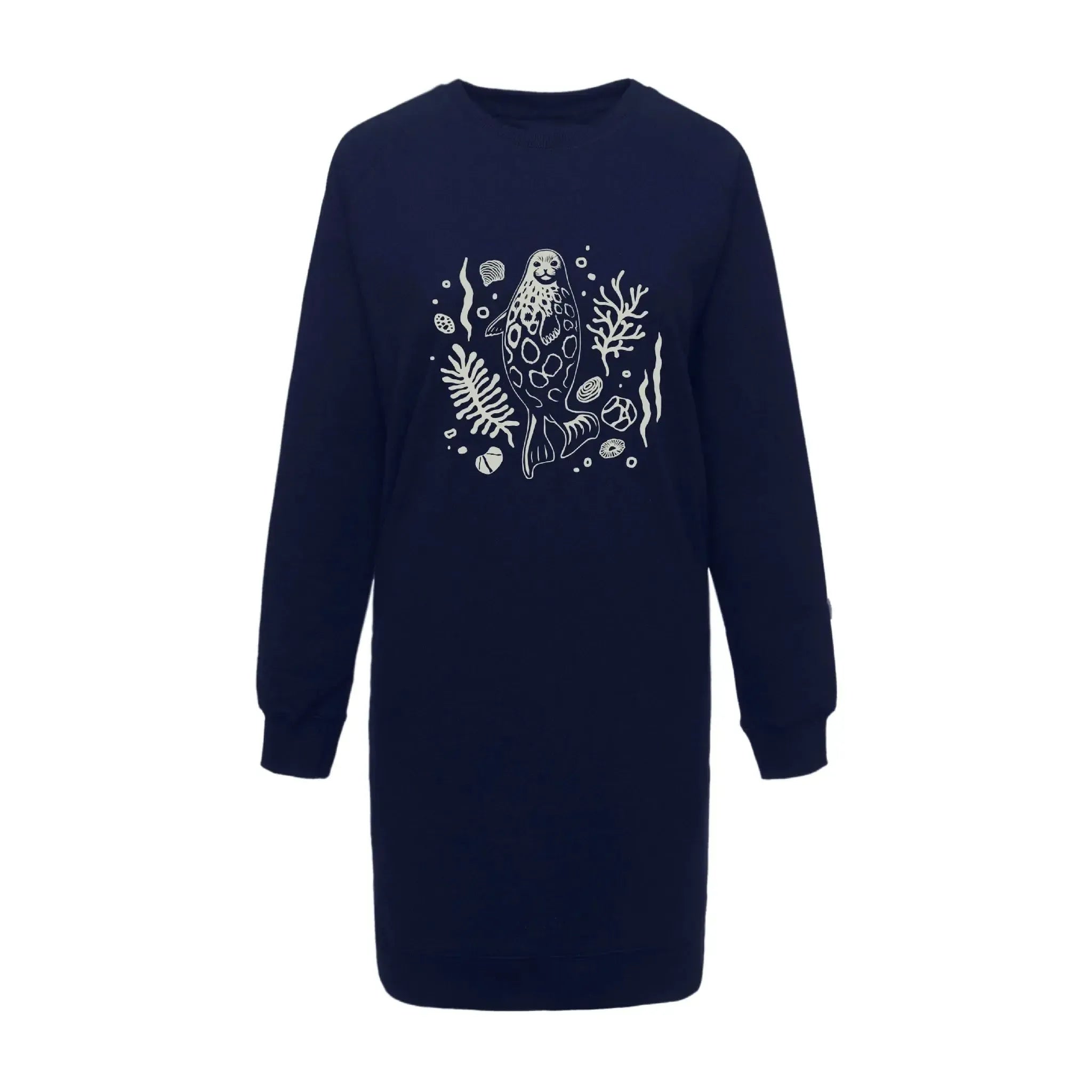 Pinnan alla -collegemekko (laivastonsininen XS)-Collegemekot-Suomen luonnonsuojeluliiton Luontokauppa