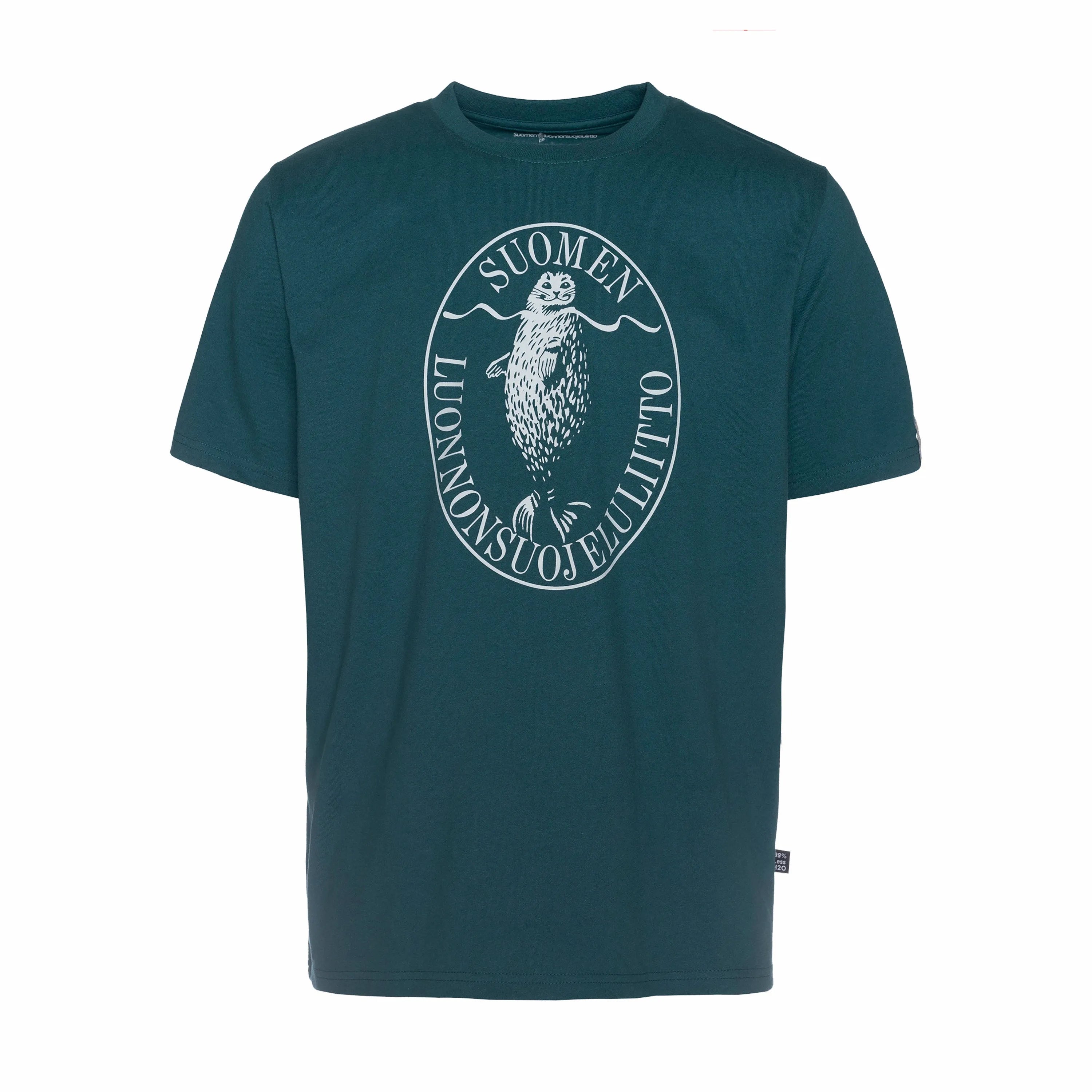 Retrologo t-paita (loose fit, lammenvihreä)-T-paidat-Suomen luonnonsuojeluliiton Luontokauppa