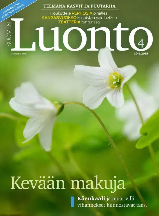 Suomen Luonto 4/2015-Suomen Luonto -lehti-Suomen luonnonsuojeluliiton Luontokauppa