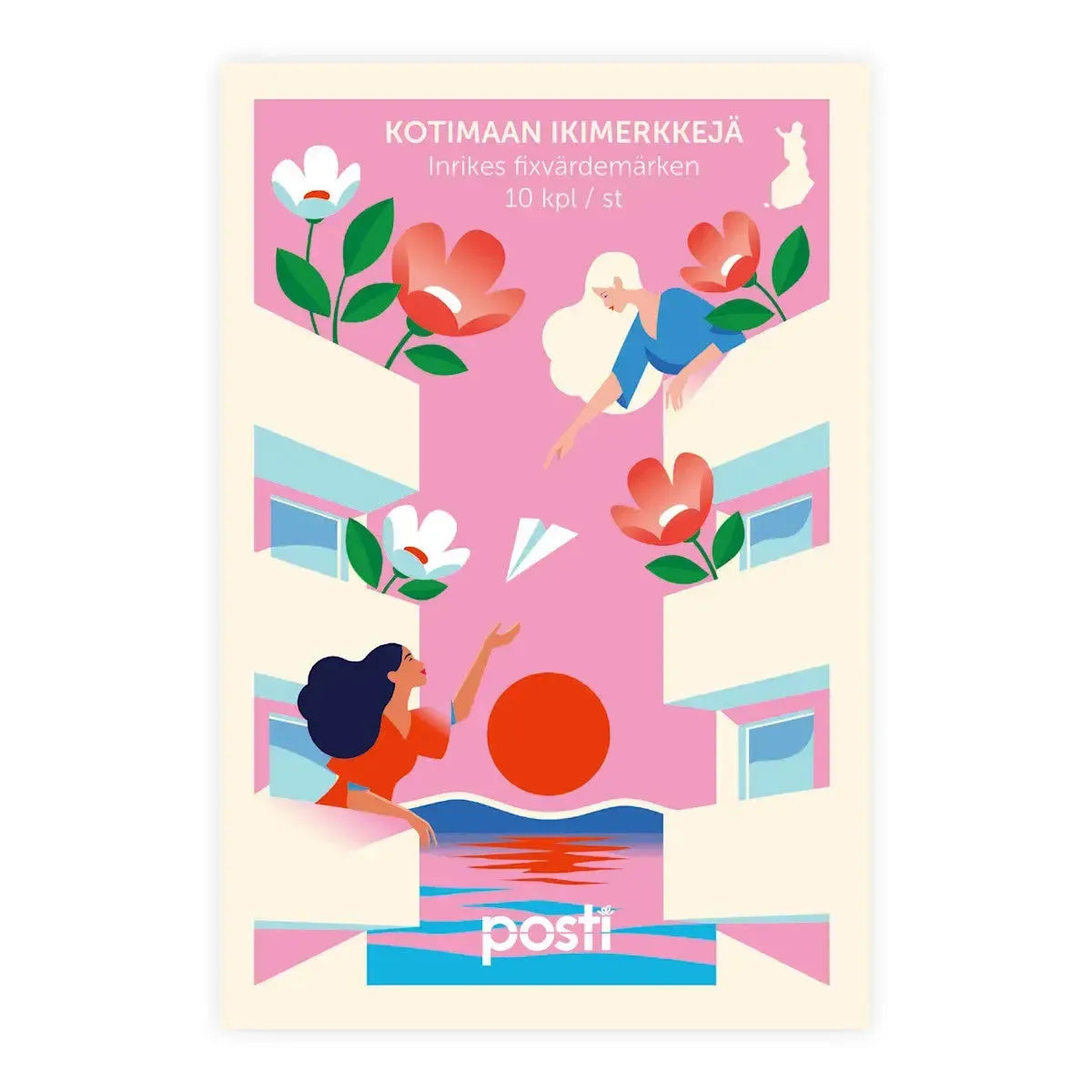 Ystävyyden matkalla -postimerkit (10 merkin arkki)-Postimerkit-Suomen luonnonsuojeluliiton Luontokauppa