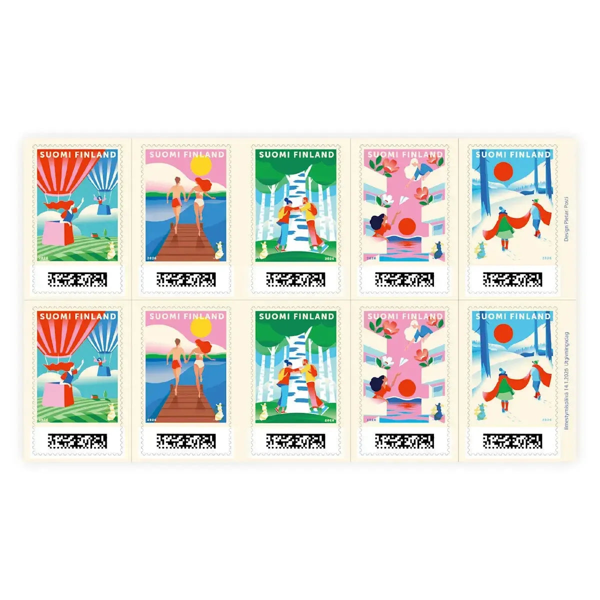 Ystävyyden matkalla -postimerkki-Postimerkit-Suomen luonnonsuojeluliiton Luontokauppa